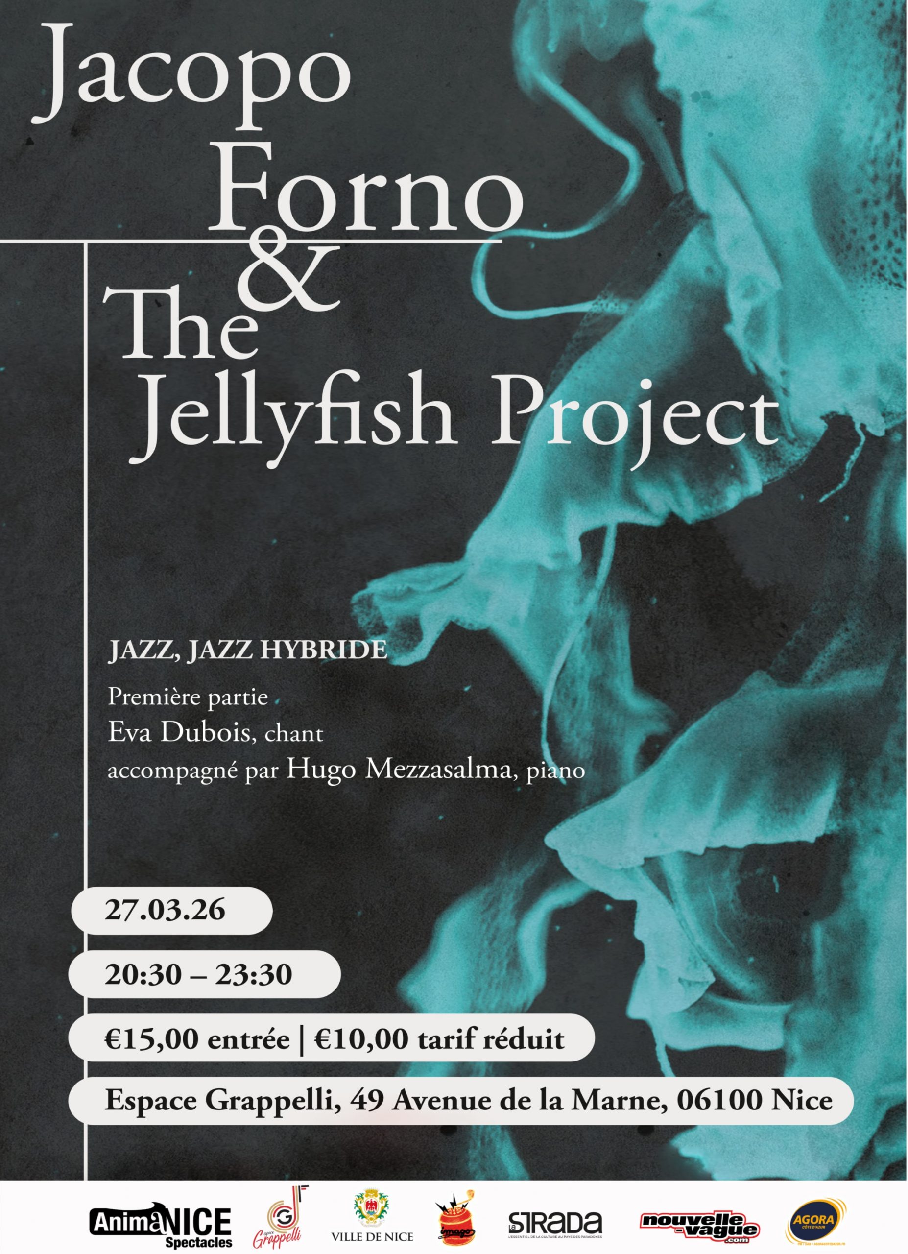 27/04/26 – Jacopo Forno & The Jelyfish Project à Nice